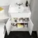 Monaco Cotton White Combination Vanity Traditional Basin and Aruba Toilet 1200mm