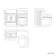 Monaco Cotton White Combination Vanity Traditional Basin and Aruba Toilet 1200mm