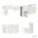Monaco Cotton White Combination Vanity Traditional Basin and Kansas Toilet with Wooden Seat 1500mm