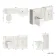 Monaco Cotton White Combination Vanity Traditional Basin and Hudson Toilet with Wooden Seat 1500mm