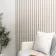 Trepanel Design® Light Oak on Antique White Felt Curve Acoustic Wood Slat Panels