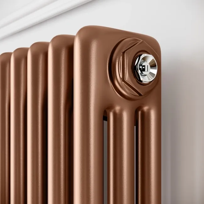 Athens Antique Copper Triple Column Vertical Traditional Radiator 1800x650mm