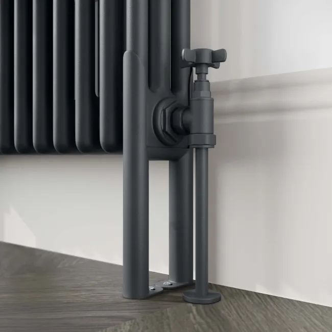 Athens Anthracite Triple Column Horizontal Traditional Radiator 600x1595mm