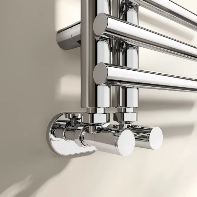 Cannes Chrome Designer Heated Towel Rail 800x500mm
