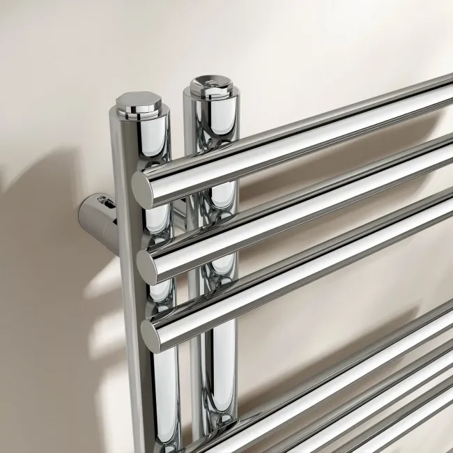 Cannes Chrome Designer Heated Towel Rail 800x500mm