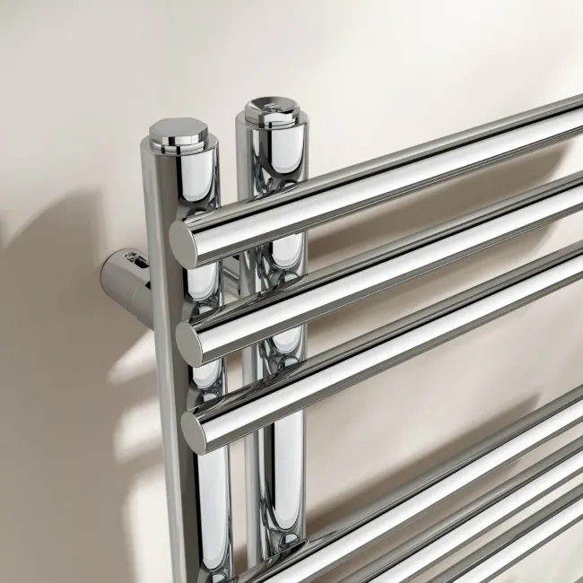 Cannes Chrome Designer Heated Towel Rail 1200x500mm