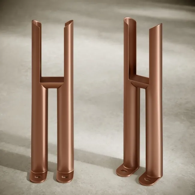 Antique Copper Traditional 2 Column Radiator Feet