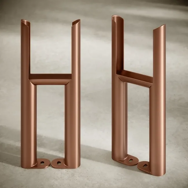 Antique Copper Traditional 3 Column Radiator Feet