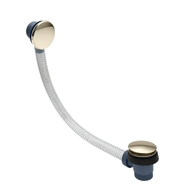 English Gold Click Clack Bath Waste With Overflow