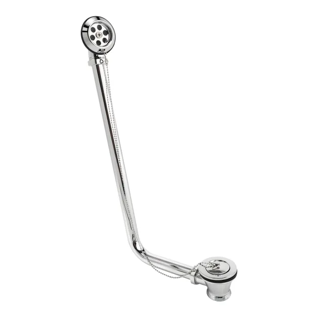 Chrome Traditional Bath Waste with Chain