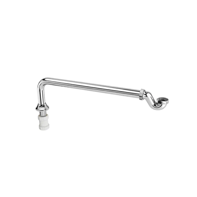 Chrome Traditional Exposed Shallow Seal Bath Trap & Pipe