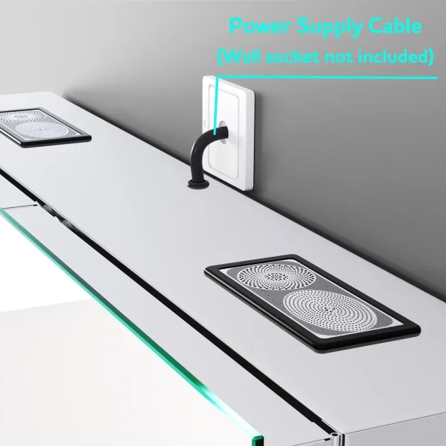Haisley Illuminated LED Mirror Cabinet With BLUETOOTH Speaker 650x1200mm