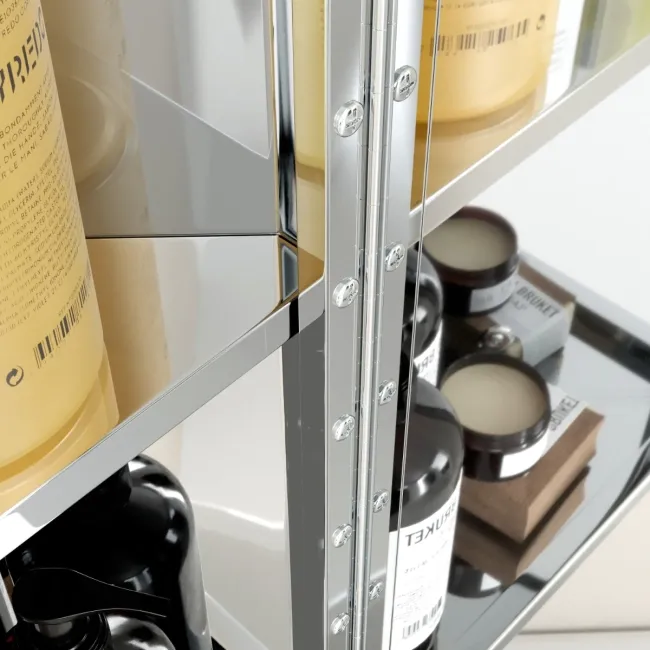 Madelyn Illuminated LED Corner Mirror Cabinet 600mm Tall