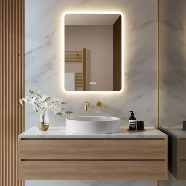 Jolie Illuminated LED Mirror With BLUETOOTH Speaker 800x600mm