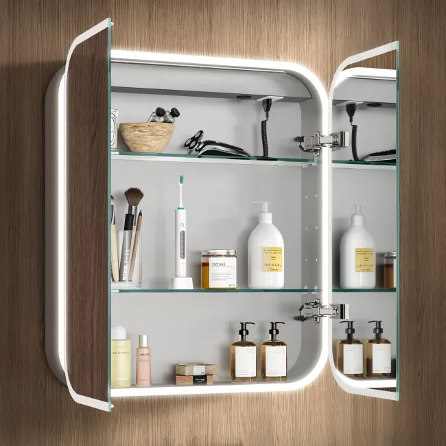 Willow Illuminated LED Mirror Cabinet 700x600mm