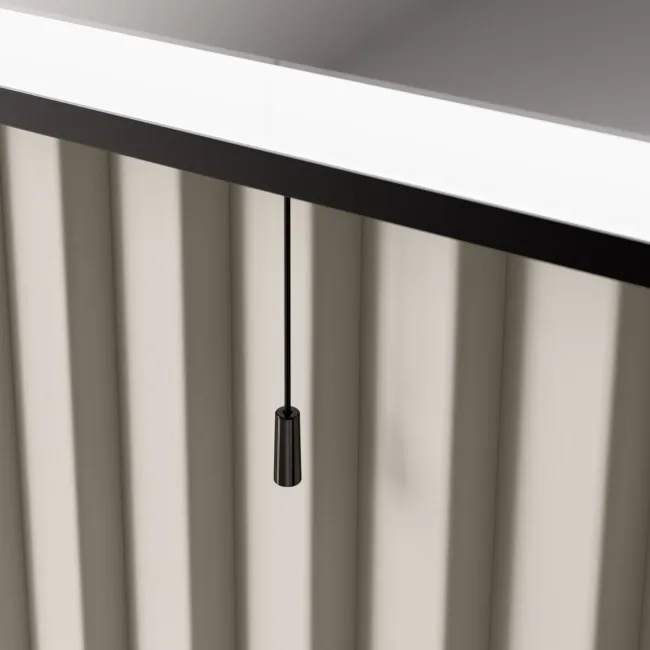 Mila Battery Powered Black Framed Illuminated LED Mirror 600x400mm