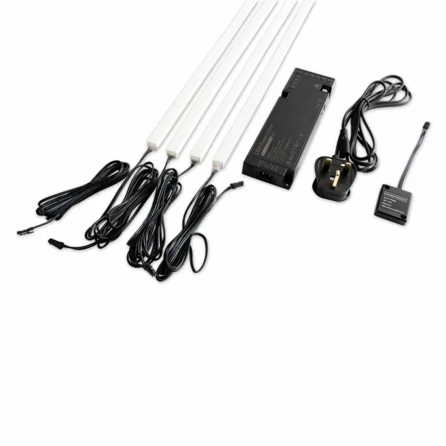 Trepanel Bright® Wall Panel Bluetooth LED Strip Lights 2.4m Pack of 4