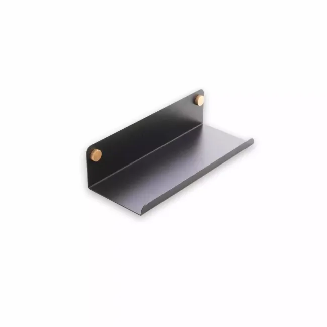 Trepanel Customise® Black Shelf 359mm Inc Brass Twist-Lock System