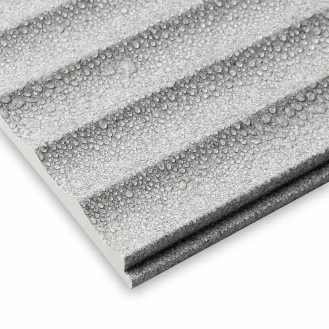 Trepanel Aqua 3D® Waterproof Grey Stone Effect Fluted Wall Panel 3 Pack (Covers 1.80 SQM)