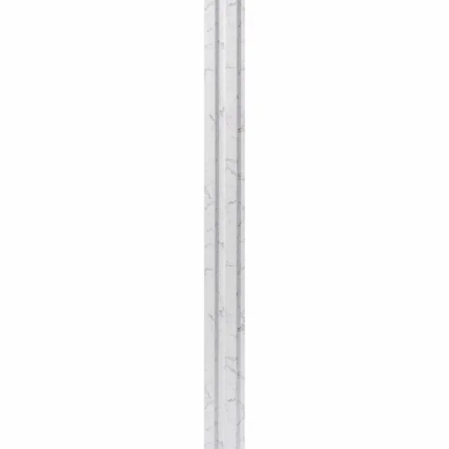 Trepanel Aqua 3D® Waterproof White Marble Slat Wall Panel 3 Pack (Covers 0.87 SQM)