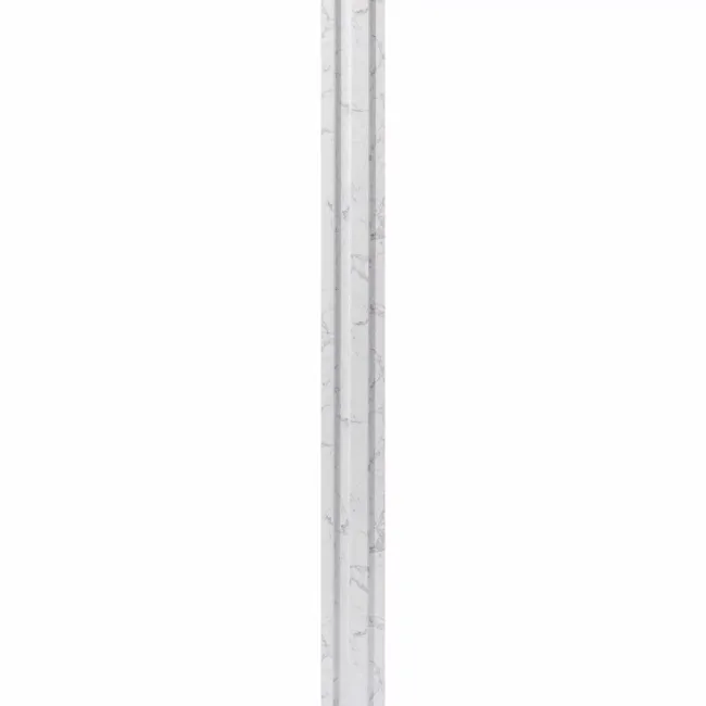 Trepanel Aqua 3D® Waterproof White Marble Slat Wall Panel 3 Pack (Covers 0.87 SQM)