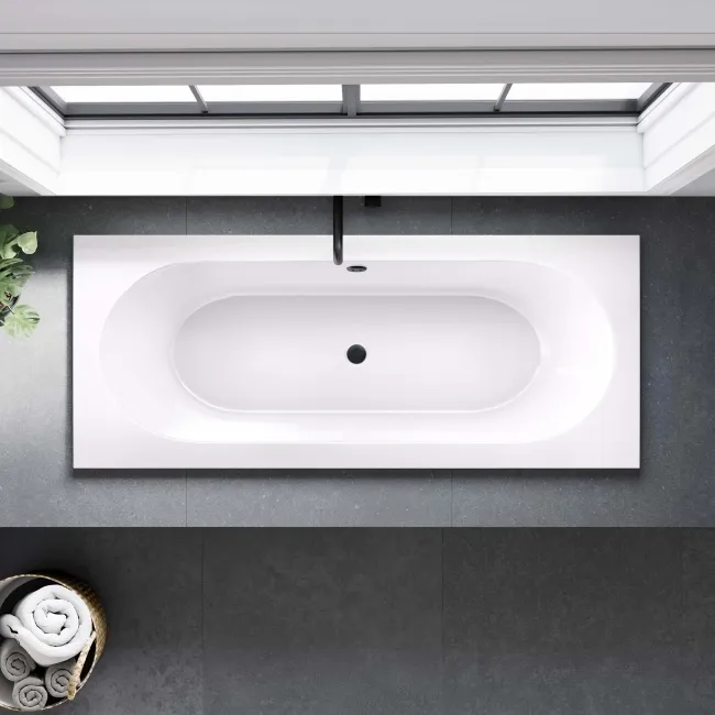 York 1700x750 Round Double Ended Bath