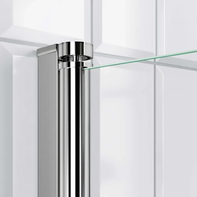 Warwick 1700x700 Traditional Shower Bath & 6mm Easy Clean Screen with Rail