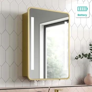 Battery LED Mirrors & Cabinets | Bathroom Mountain