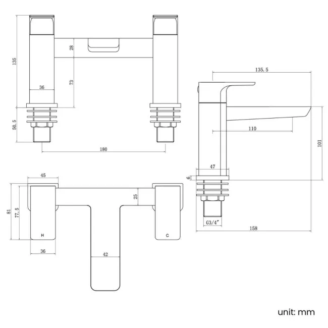 Soar Gunmetal Grey Bath Filler