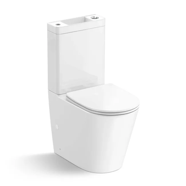 Boston 2-In-1 Combined Wash Basin & Rimless Toilet With Premium Soft Close Slim Seat