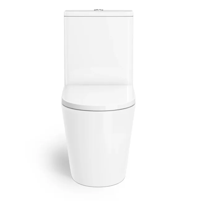 Boston Rimless Fully Back To Wall Close Coupled Toilet With Premium ...