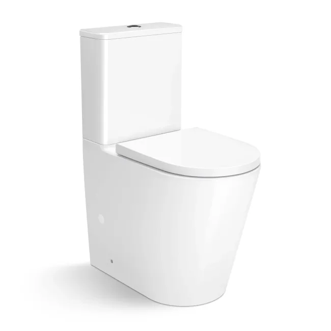 Boston Rimless Comfort Height Close Coupled Toilet With Premium Soft ...