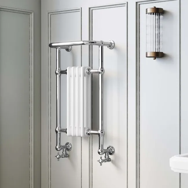 Gibraltar Wall Hung Small Traditional Heated Towel Radiator