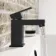 Lea Matt Black Basin Mixer Tap