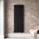 Faro Matt Black Double Flat Panel Vertical Radiator 1600x560mm