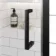 London Matt Black 6mm Pivot Shower Door 800mm