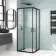 London Matt Black 6mm Corner Entry Shower Enclosure 800x800mm
