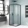 London Matt Black 6mm Corner Entry Shower Enclosure 800x800mm