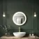  Delilah Brushed Brass Round Illuminated LED Mirror 500mm 