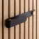 Trepanel Customise® Black Horizontal Metal Hook with Brass Screw
