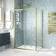 London Brushed Brass 6mm Sliding Shower Enclosure 1100x900mm