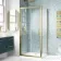 London Brushed Brass 6mm Bifold Shower Enclosure 900x700mm