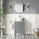Bermuda Dove Grey Vanity with Marble Top & Oval Counter Top Basin 600mm