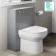Avon & Trent Stone Grey Slimline Back To Wall Unit and Miami Toilet