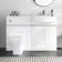 Foster Gloss White Combination Vanity Basin and Atlanta Toilet 1200mm - Right Handed