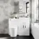 Avon Gloss White Combination Vanity Basin and Boston Toilet 1000mm