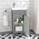 Bermuda Dove Grey Cloakroom Basin Vanity 400mm