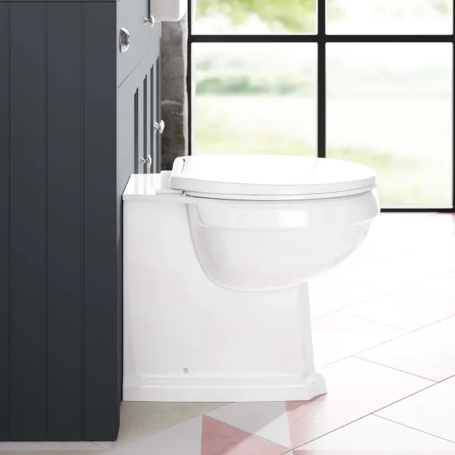 Hudson Traditional Back To Wall Toilet With Soft Close Seat