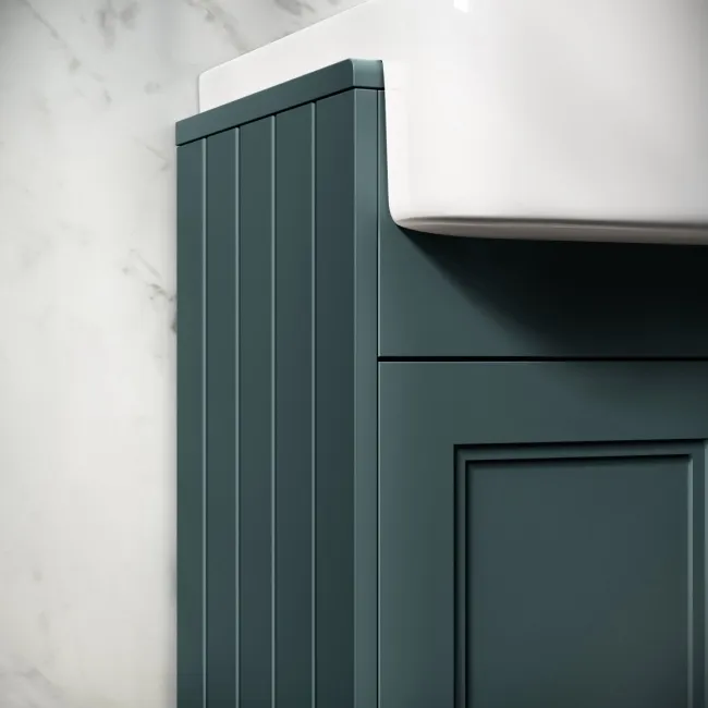 Monaco Midnight Green Basin Vanity 600mm