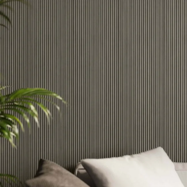 Trepanel Flex® Ash Grey Flexible Acoustic Wood Panels 2400x300